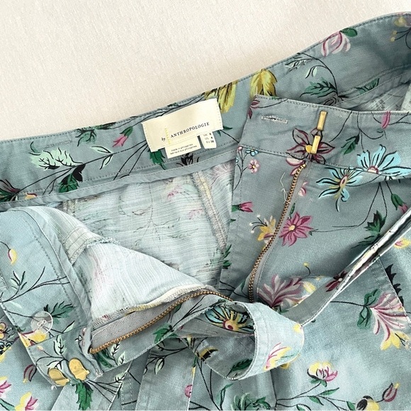 ANTHROPOLOGIE Victoria Floral Cargo Pants with Removable Belt - Picture 10 of 16